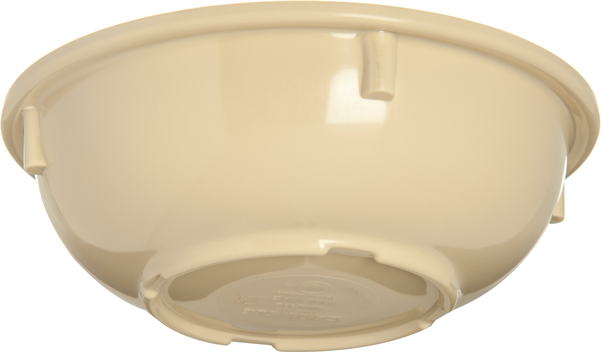 Carlisle Kingline Reusable 10 oz Melamine Bowls - Tan Plastic Dishware for Home, Restaurant & Catering - Durable & Lightweight (Pack of 48) - Perfect for Salads, Soups, Cereals & Party Serving