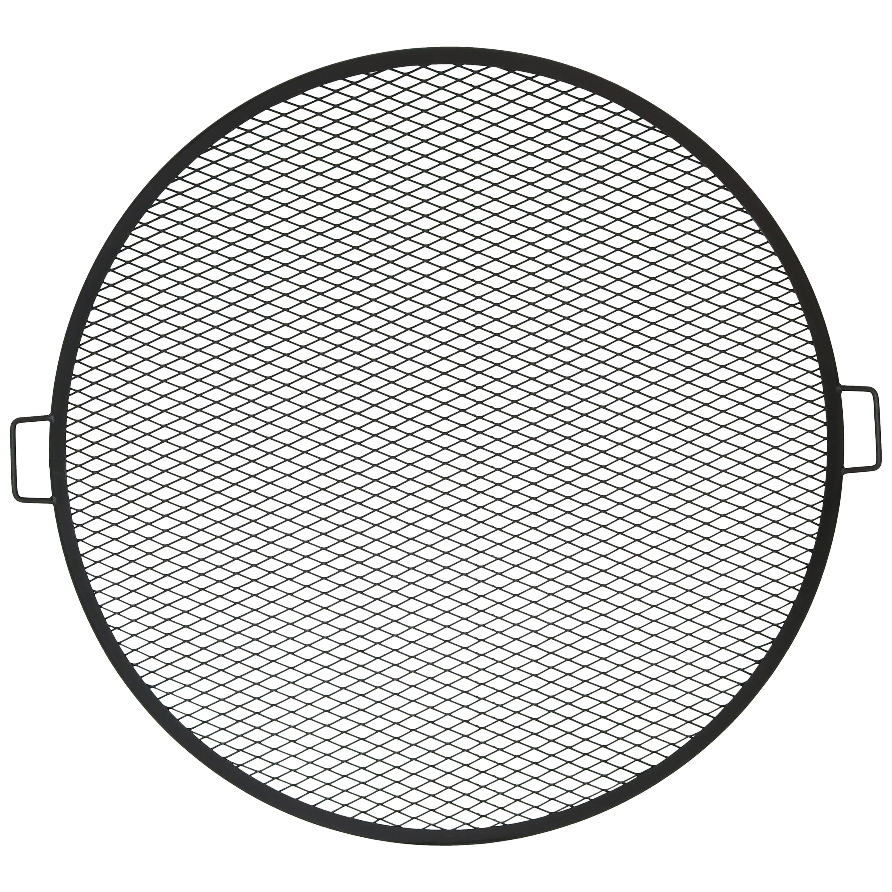 Sunnydaze X Marks Round Cooking Grate - Heavy Duty Campfire Grill for Outdoor BBQ, Picnics & Backyard Grilling - Perfect for Camping, Tailgating & Patio Parties