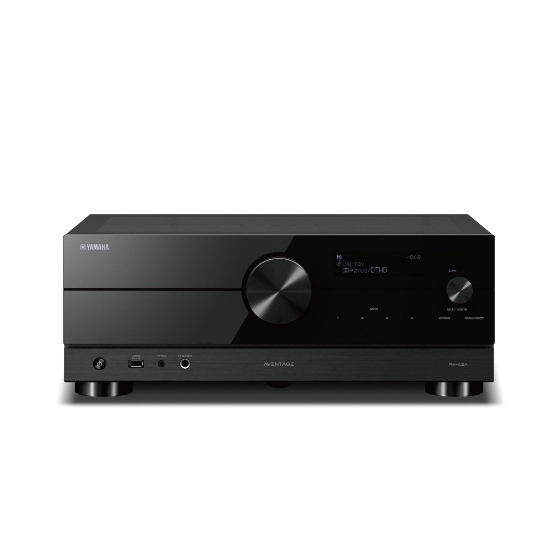 Yamaha RX-A2A AVENTAGE 7.2 Channel 8K HDMI AV Receiver with MusicCast - Premium Home Theater Audio System for Movies, Gaming & Music Streaming (Refurbished)