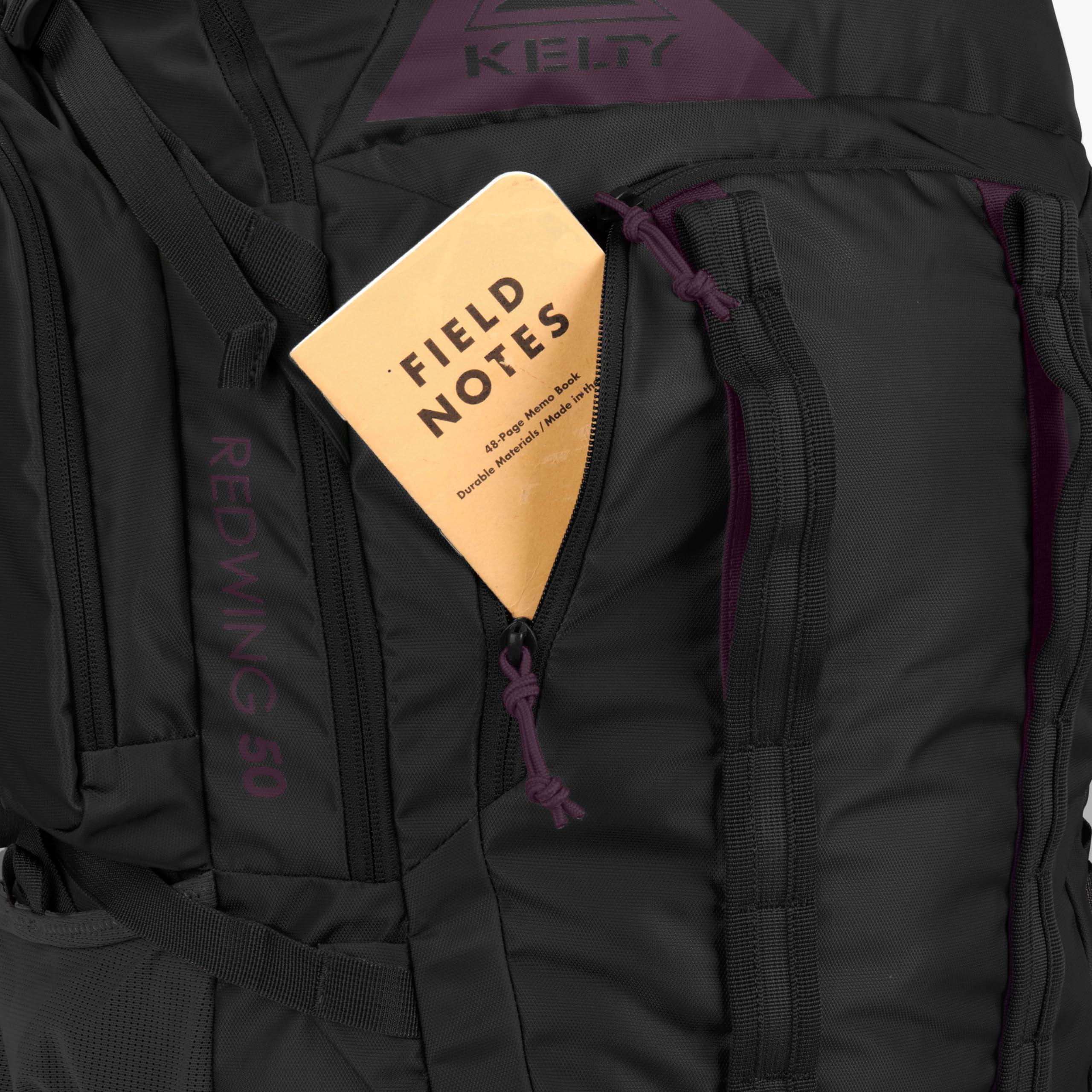 Kelty Redwing 50 Women's Hiking Backpack - 50L Internal Frame Backpacking Travel Pack with Adjustable Hip Belt & Women-Specific Fit (2023 Blackout) | Perfect for Weekend Trips, Camping & Outdoor Adventures