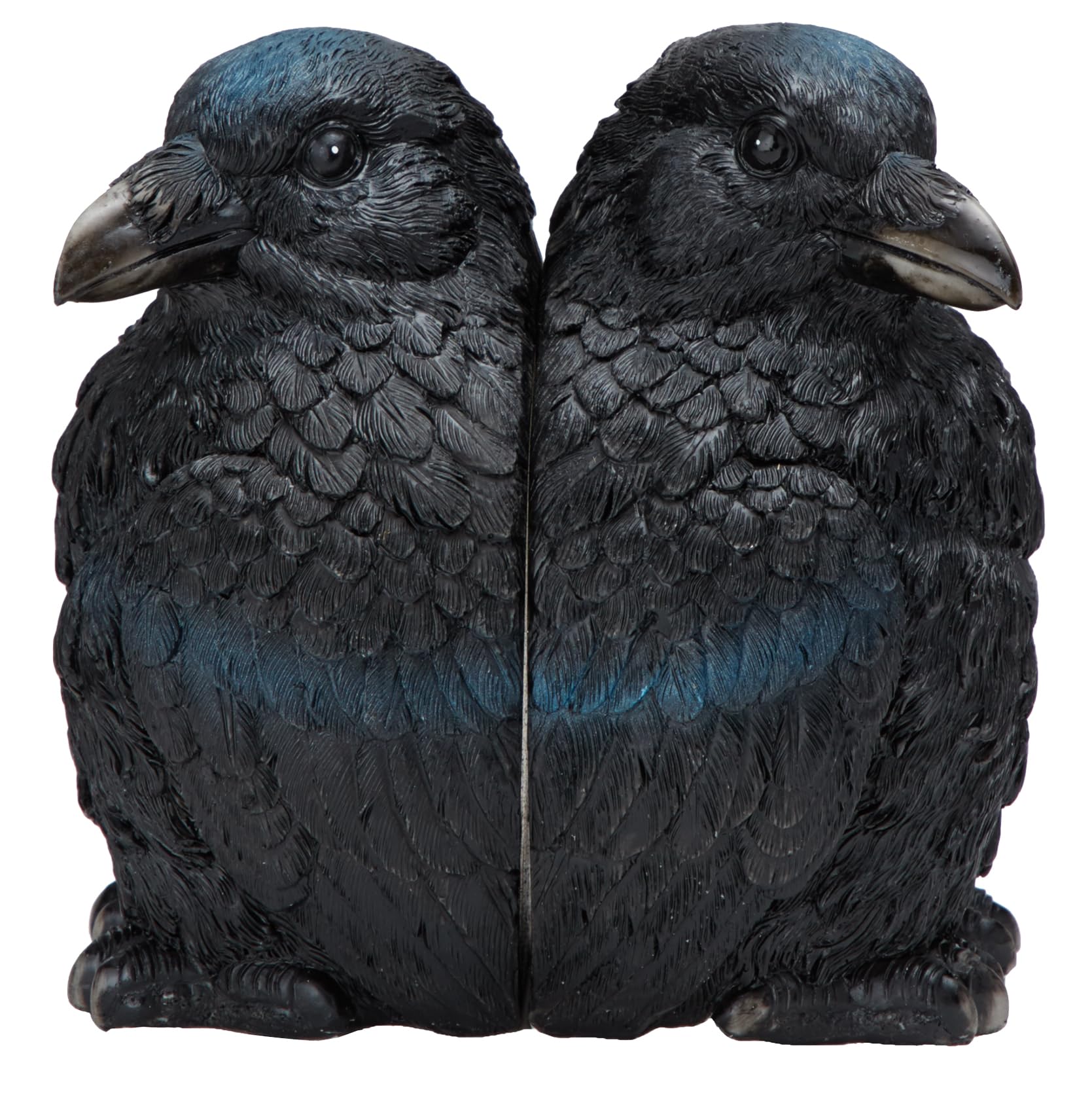 Raven Bookends for Home Decor - Gothic Shelf Display