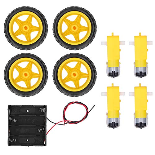 Durable Car Chassis Kit - Anti-Interference Motor Chassis Set for DIY Automotive Projects | Perfect for Students, Engineers & Hobbyists | Great for School Projects, Robotics Competitions & Engineering Prototypes
