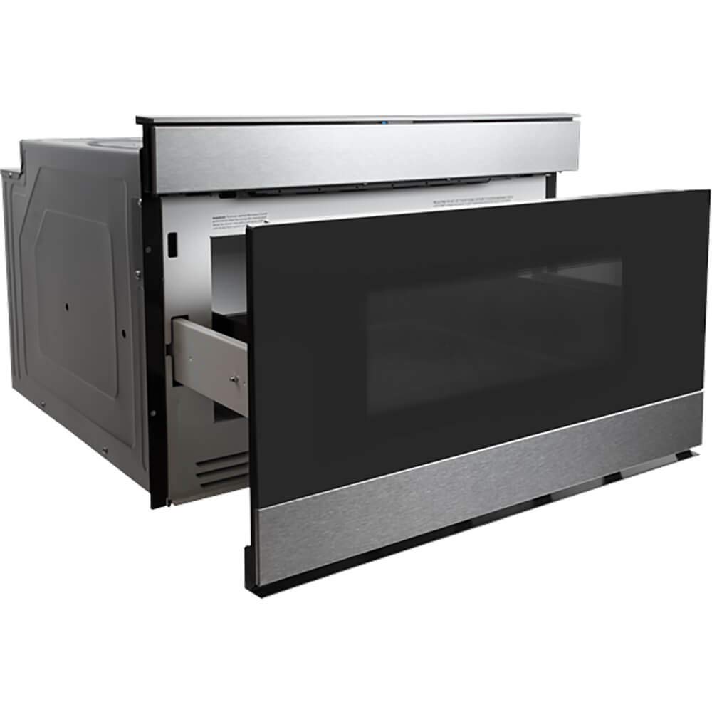 Sharp SMD2489ES 1.2 Cu.Ft. Stainless Steel Microwave Drawer Oven - Built-in Under Counter for Modern Kitchens & Small Spaces