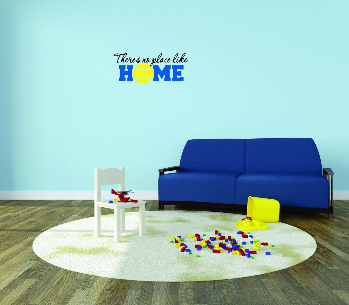 Peel & Stick Wall Decal Sticker - 'There's No Place Like Home' Home Decor Art (12x12 Inches) - Perfect for Living Room, Bedroom & Nursery Wall Decor