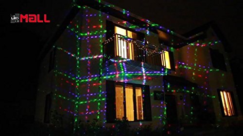 Motion Pattern Firefly 3-in-1 RGB LED Outdoor Laser Lights - 18 Continuous Lighting Modes with RF Remote & Security Kit | Perfect for Garden, Yard, Christmas, Halloween, and Party Decorations