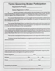 100-Pack 3-Part Real Estate Terms & Broker Participation Forms - Perfect for Agents, Brokers & Transactions