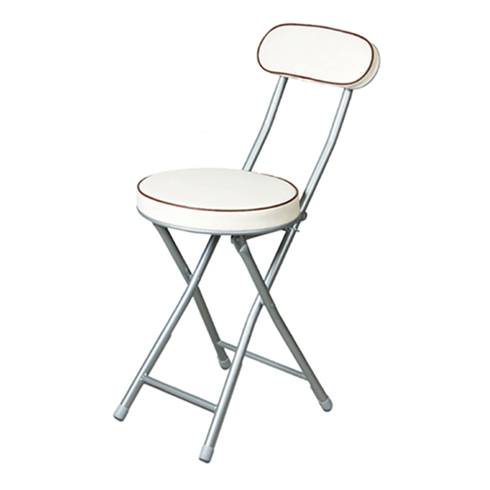 YXGS Folding Chair - Upholstered Bar Height Folding Chair with Back Support, Metal Frame, Multiple Colors - Perfect for Home, Office, Patio & Outdoor Events