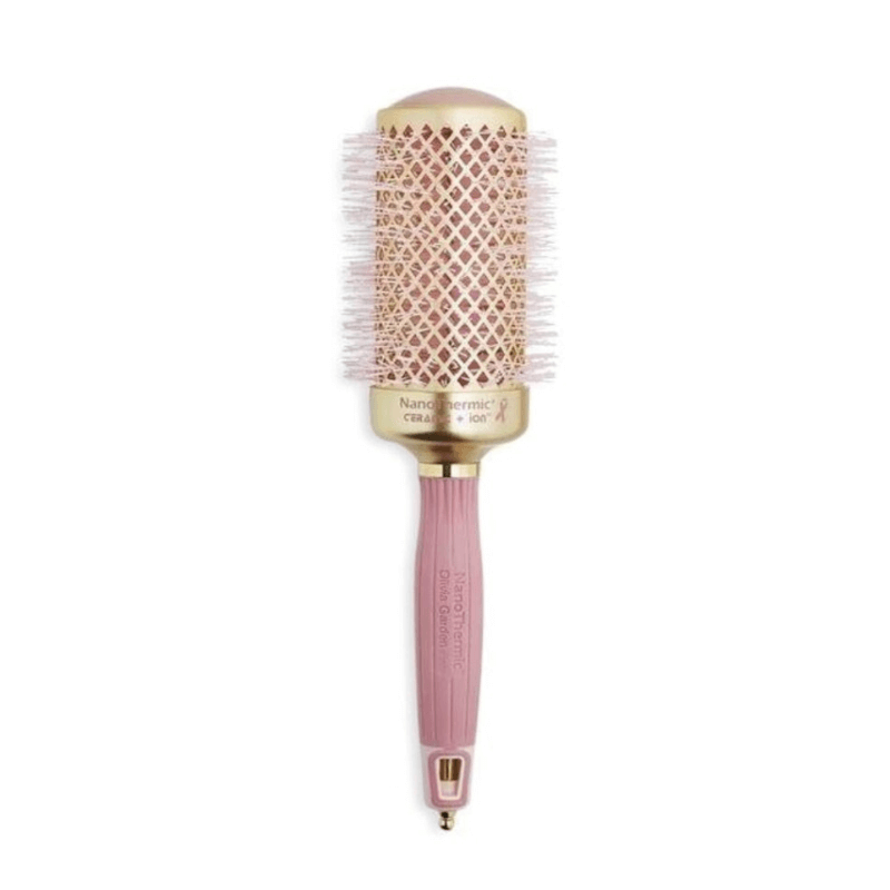 NanoThermic Ceramic + Ion Round Hair Brush for Smoothing & Styling - Perfect for Salon, Home Use & Travel
