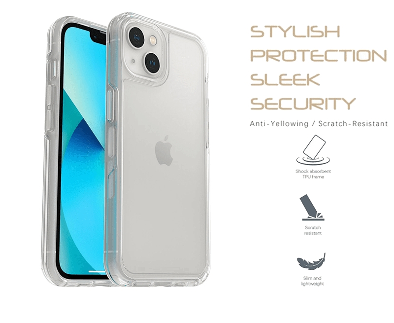 iShield Crystal Palace Clear Case for iPhone 13 Mini - Slim Protective Phone Cover with Scratch-Resistant Back | Perfect for Everyday Use, Travel & Work