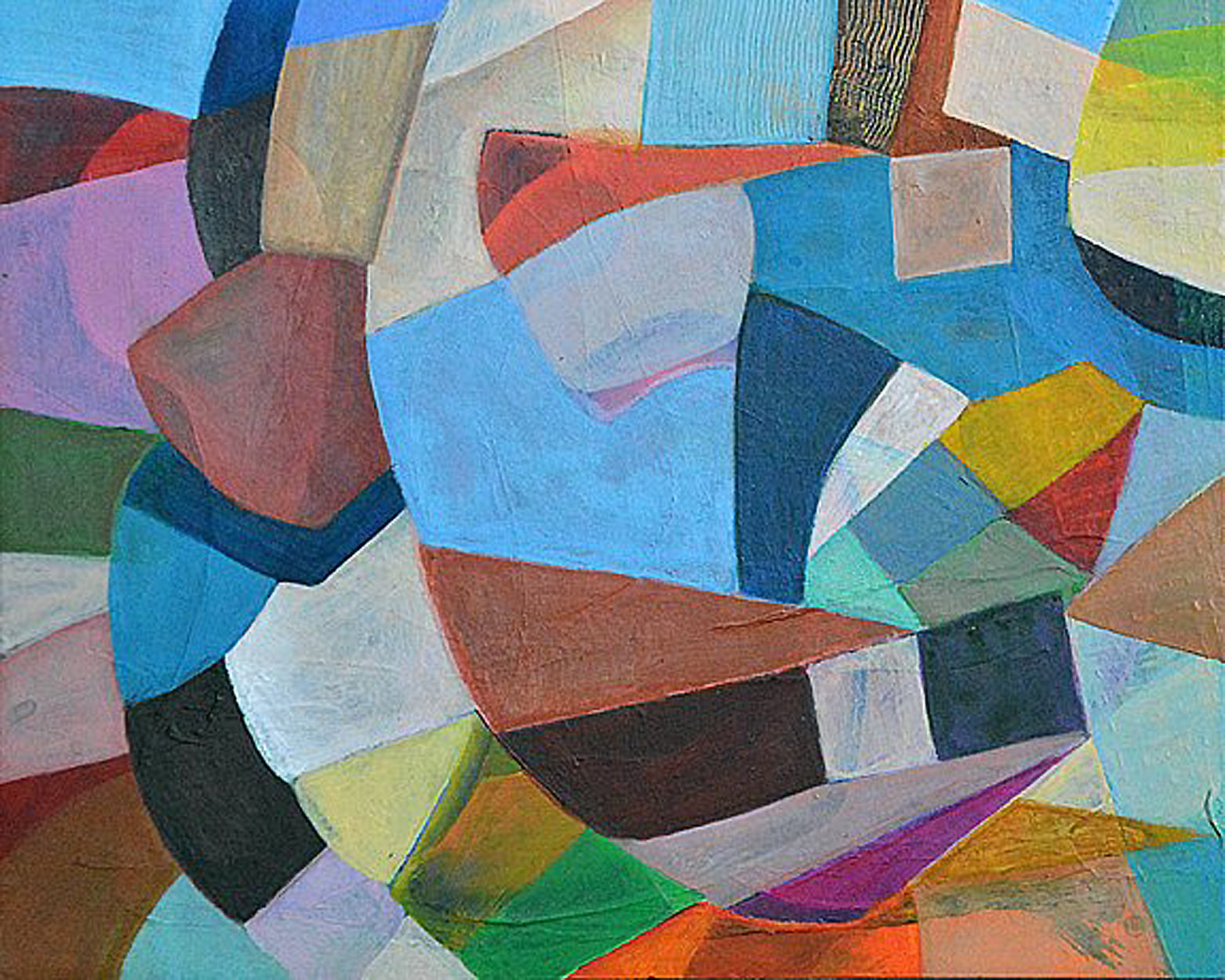 Kyoko Miyabe: Homage to Vieira da Silva VII - Abstract Art Print for Modern Home & Office Decor | Perfect Gift for Art Lovers