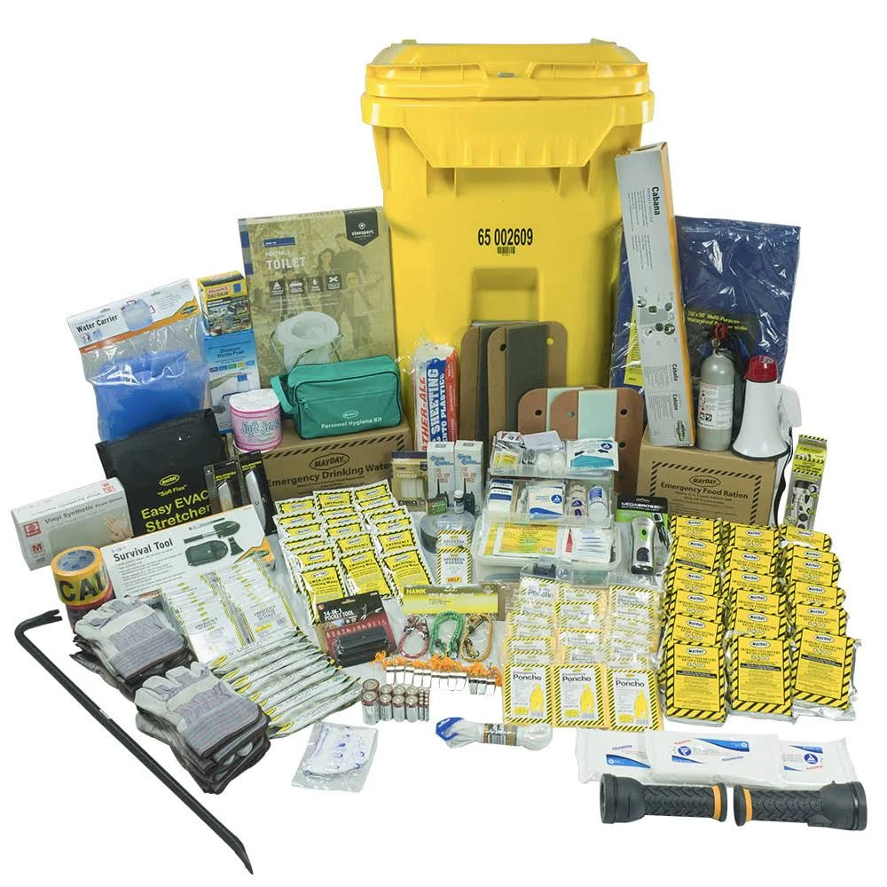 20-Person Deluxe Office Emergency Kit on Wheels - First Aid, Safety & Survival Supplies for Workplace Emergencies | Ideal for Offices, Schools & Corporate Safety Preparedness