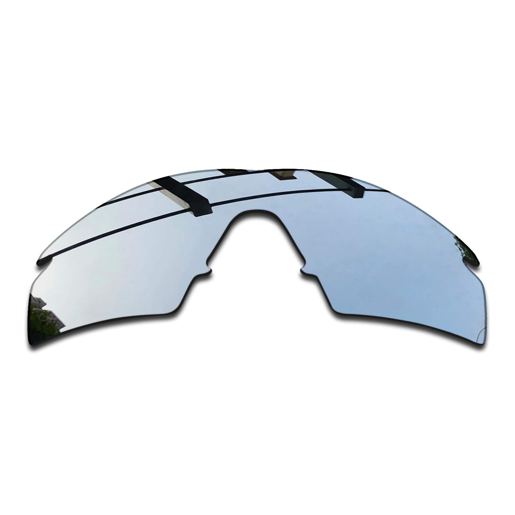 Premium Polarized Replacement Lenses for Oakley M Frame Strike Sunglasses - Dark Black, Silver Mirror, Blue Mirror & Fire Orange Mirror Options | UV Protection for Cycling, Running & Outdoor Sports