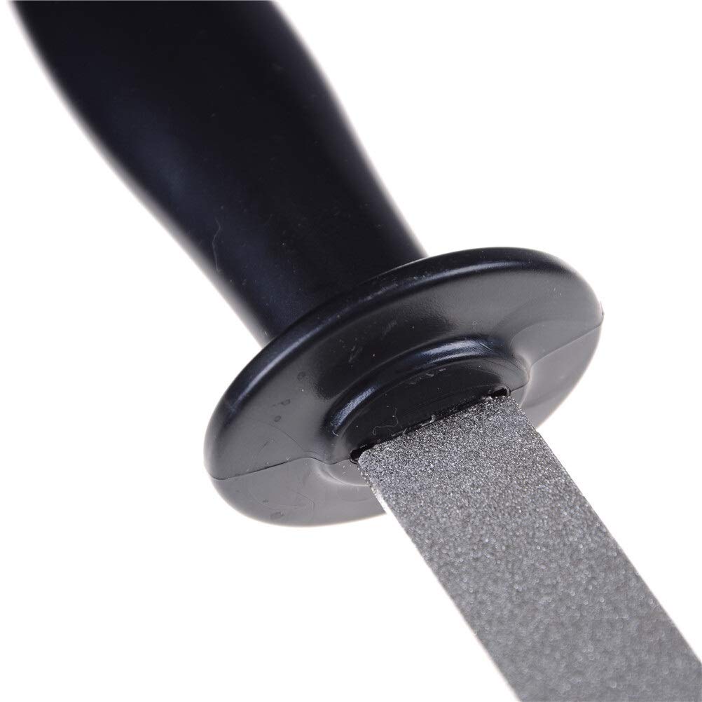 1pc Double-Sided Diamond Sharpener File 400 Grit - Garden Tool Sharpener for Pruners, Shears & Knives - Durable Abrasive Tool for Gardening & Outdoor Use