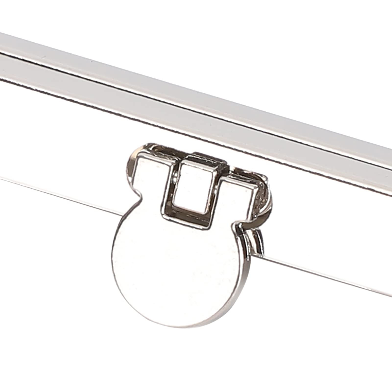 6-Piece Metal Purse Frame Set - Lightweight Iron Wallet Clasp for DIY Handmade Purses, Wallets & Bags (7.5 Inch/19cm, Silver) - Perfect for Crafting, Sewing Projects & Leatherworking Accessories