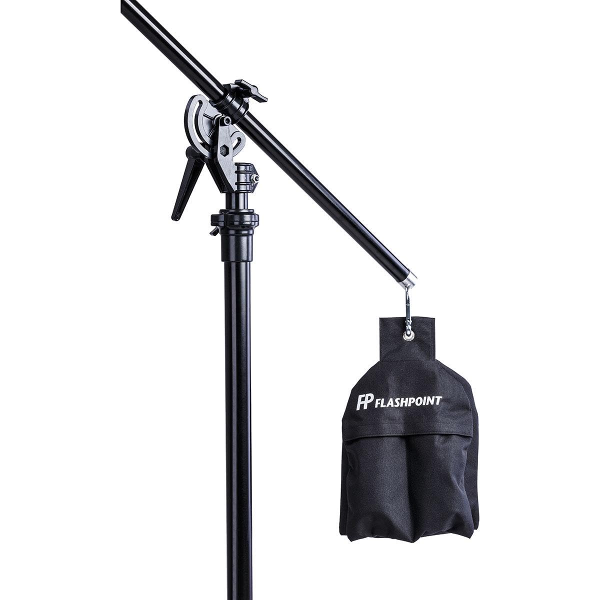 Flashpoint Pro Air Cushioned Heavy Duty Boom Light Stand - 13 Feet Tall Adjustable Photography Light Stand for Studio, Video, and Outdoor Shooting - Perfect for Photographers, Videographers, and Content Creators