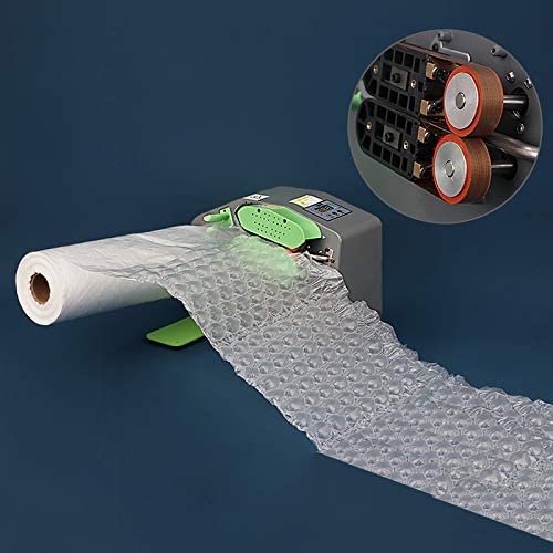 Portable Air Cushion Machine - 12 M/Min High Speed Inflatable Packaging System with Adjustable Widths for Bubble Wrap, Shipping Protection & E-commerce Packaging