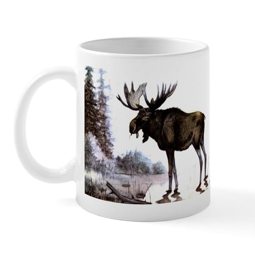 White - Moose Mug