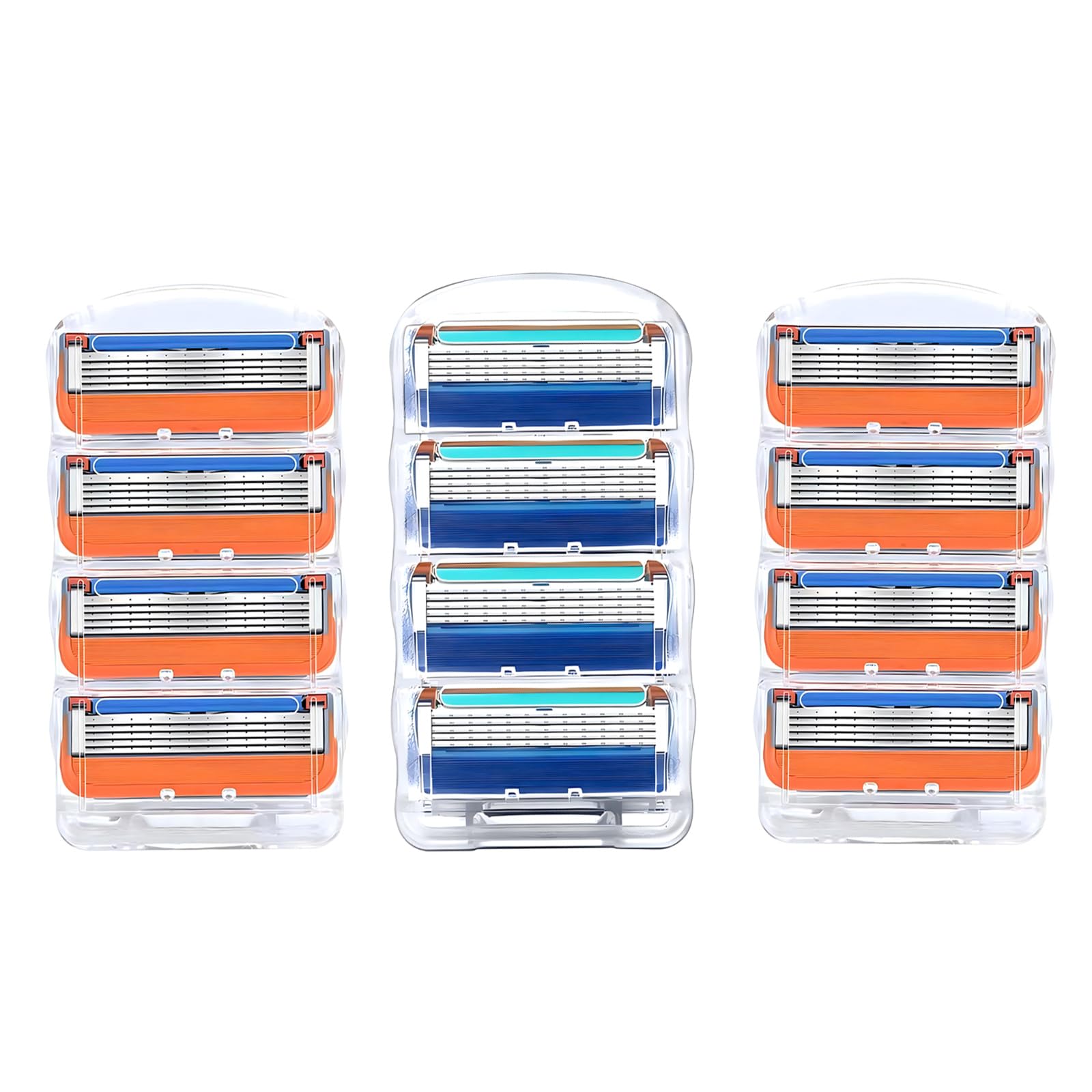 12-Pack Premium Men's Razor Blades with 5-Layer Antifriction Coating - Ultra Sharp Replacement Blades for Smooth & Comfortable Shaving - Perfect for Daily Grooming, Travel & Sensitive Skin Care