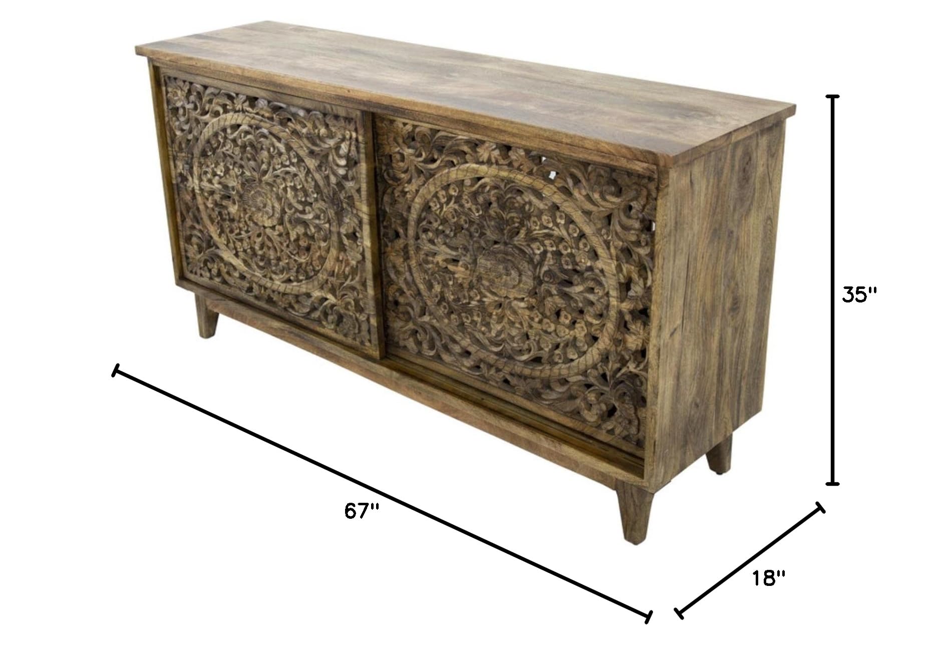Yosemite Large Cabinet - Rustic Home Decor for Living Room Storage