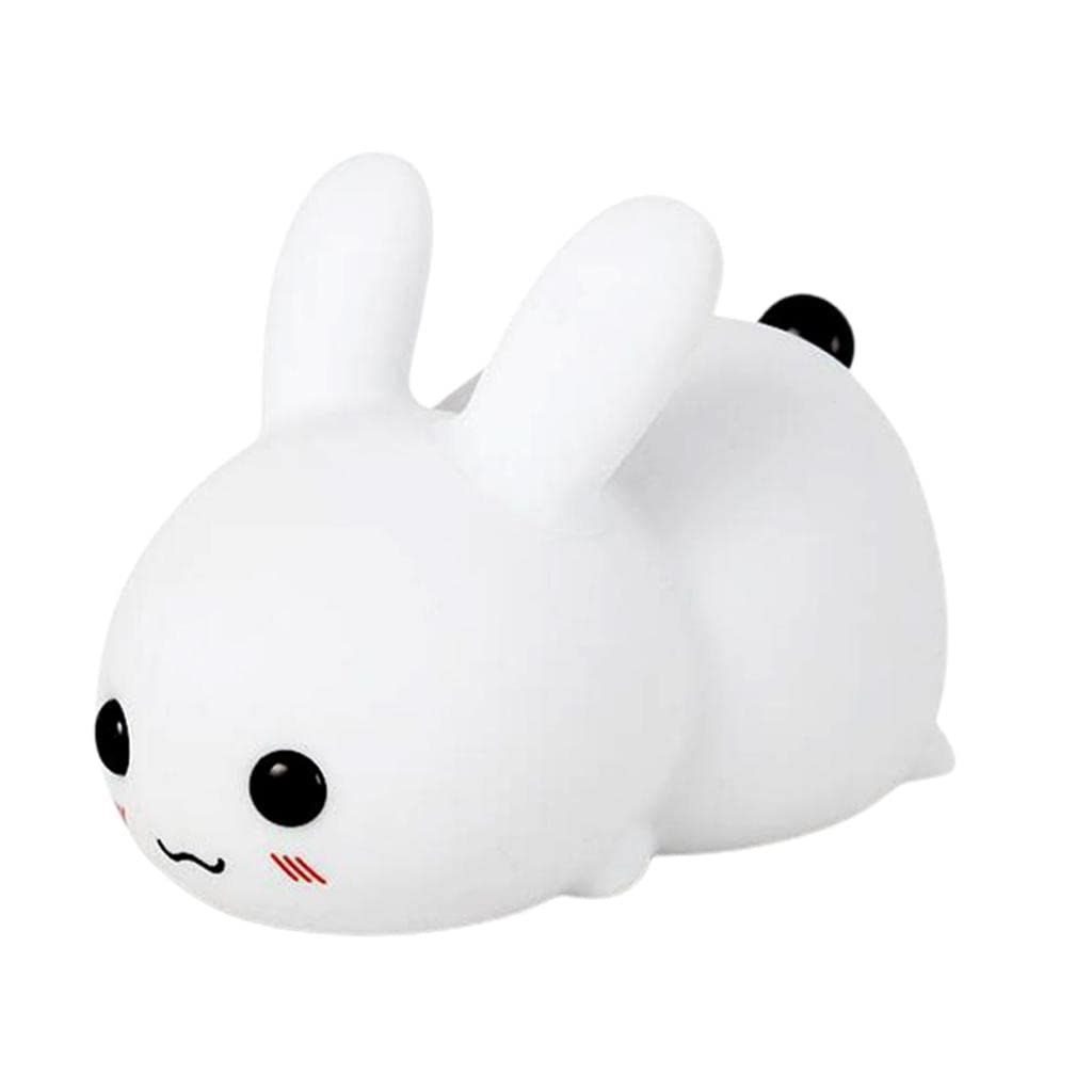 Rechargeable LED Bunny Night Light - Touch Control, Dimmable for Bedroom, Nursery, Kids Room | Perfect for Bedside, Hallway & Nighttime Safety