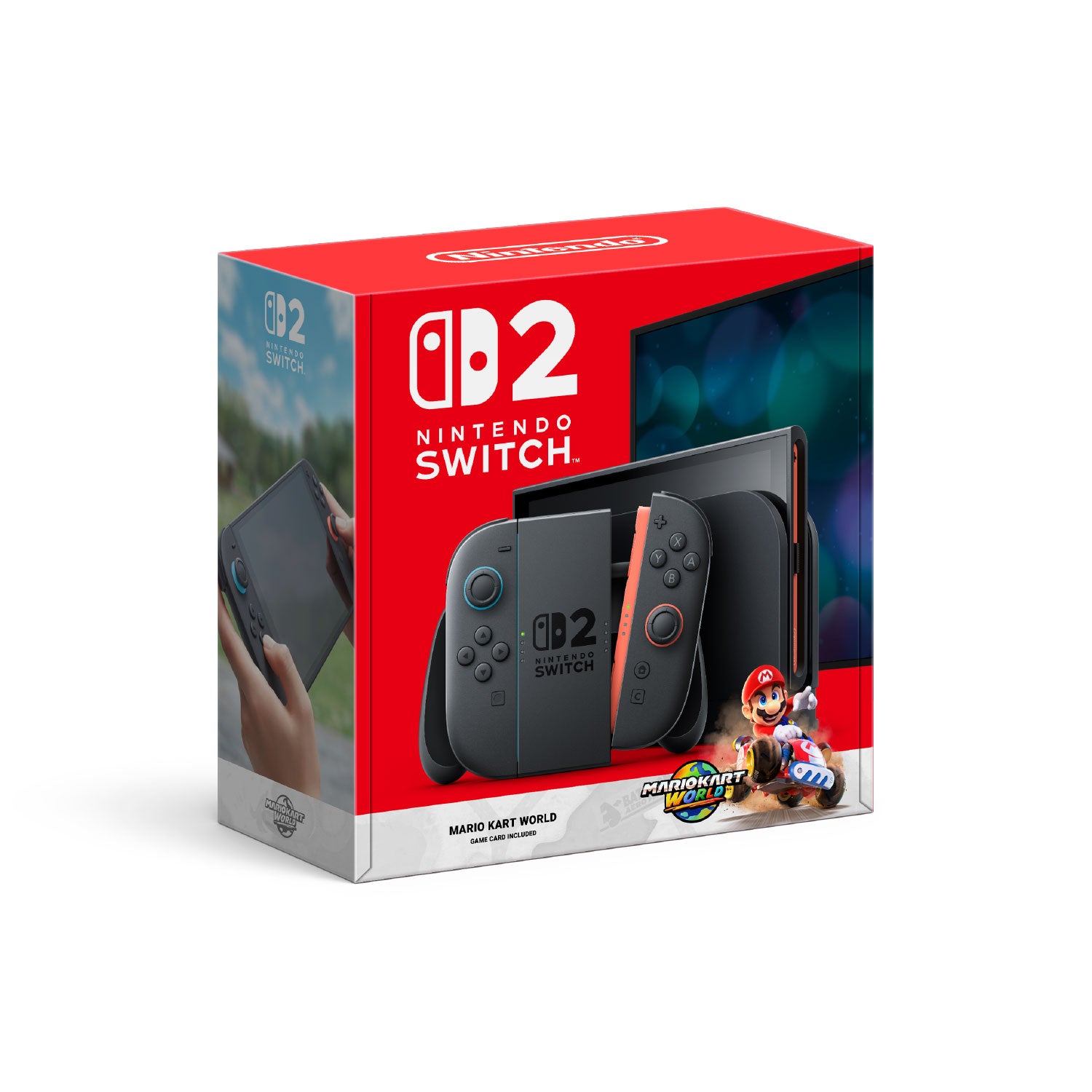 Nintendo Switch 2 Gaming Console with Mario Kart World Bundle - Portable Handheld Game System for Home & Travel Entertainment | Perfect for Family Game Nights & On-the-Go Gaming