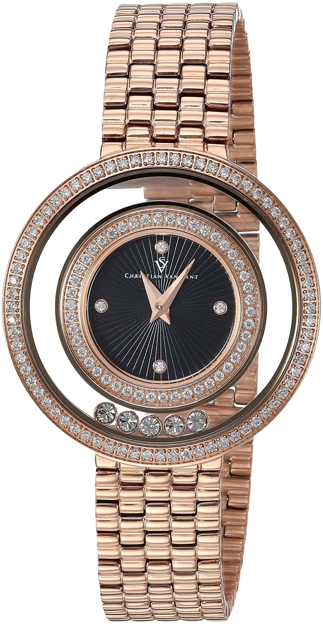 Christian Van Sant CV4833 Gracieuse Rose Gold Women's Quartz Watch - Elegant Analog Timepiece for Casual, Office & Special Occasions