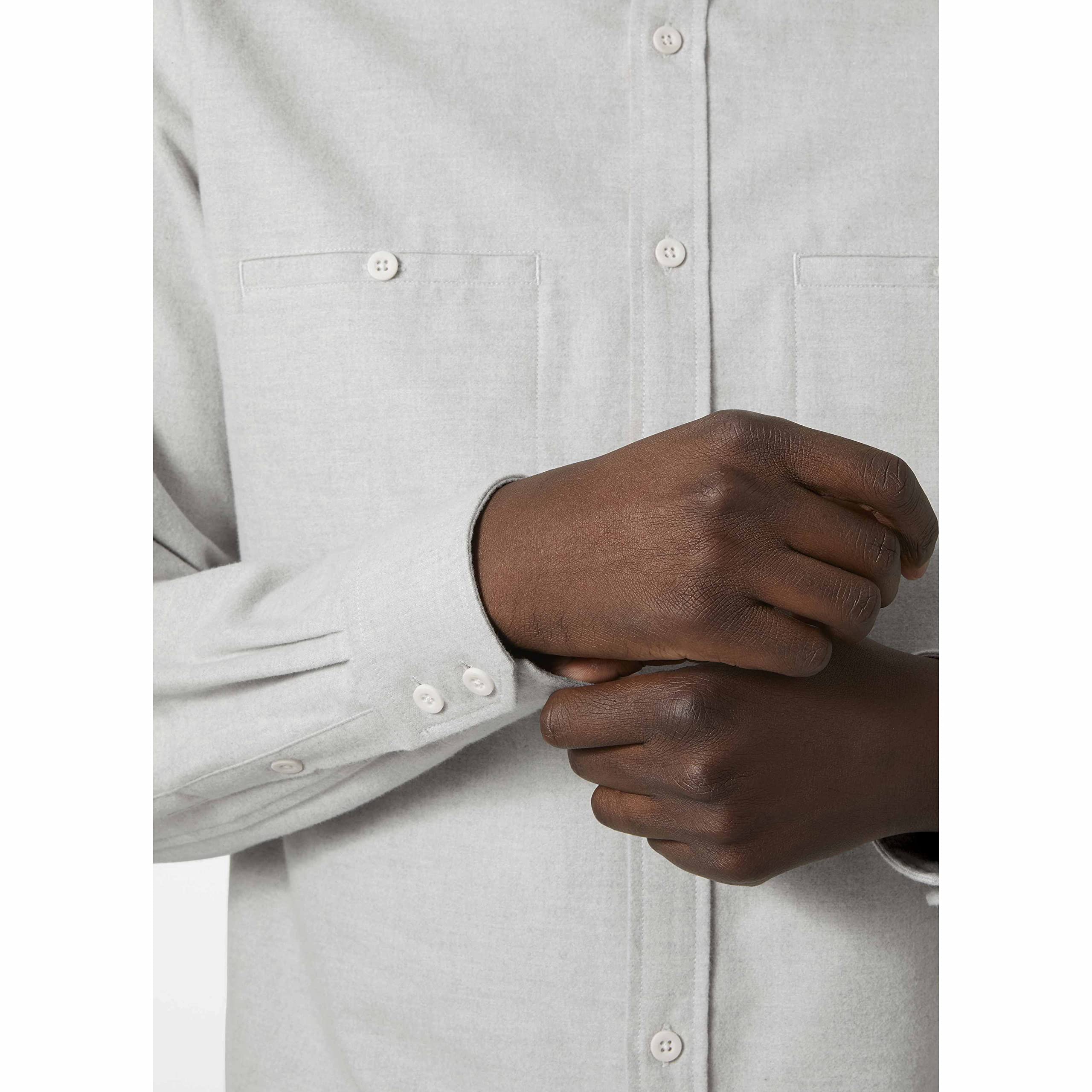 Helly Hansen Men's Organic Cotton Flannel Shirt - Soft & Comfortable Casual Wear for Outdoor Activities & Everyday Use