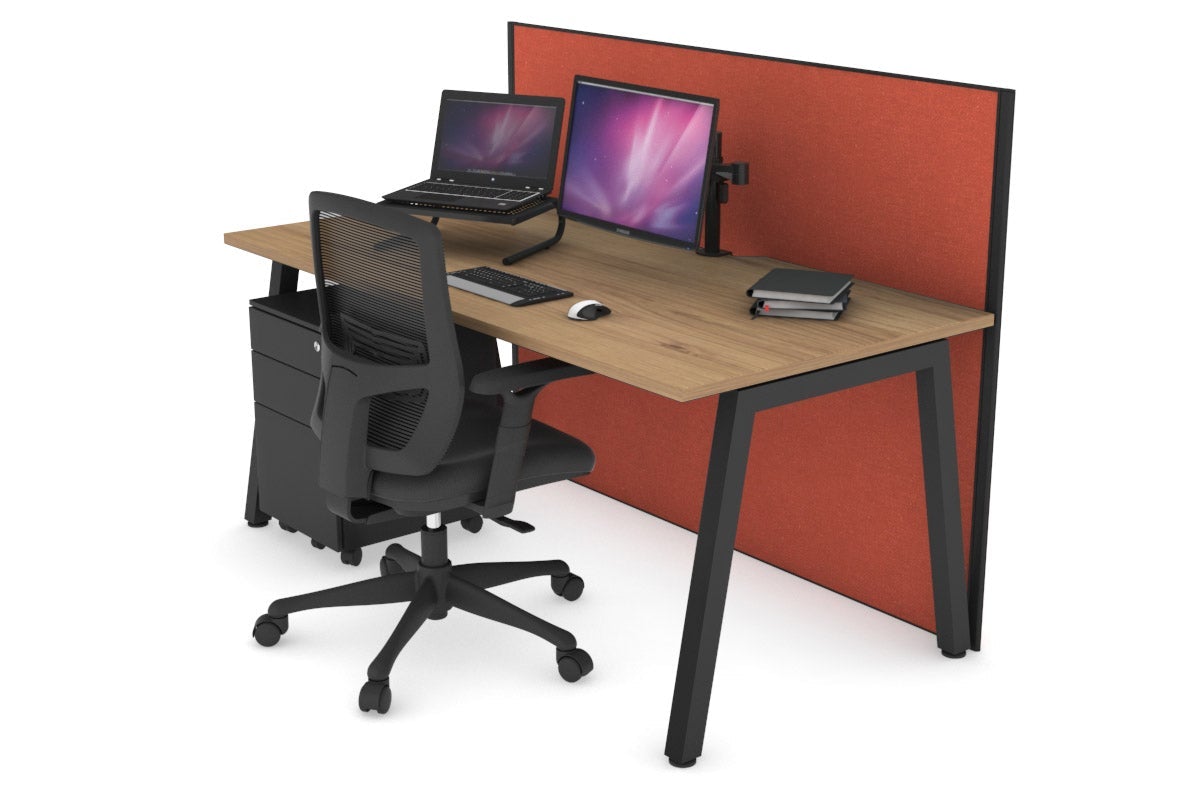 Horizon Quadro A Legs Office Desk - 1600L x 800W with Cable Management Scallop | Modern Workstation for Home Office, Study Room & Small Business Spaces