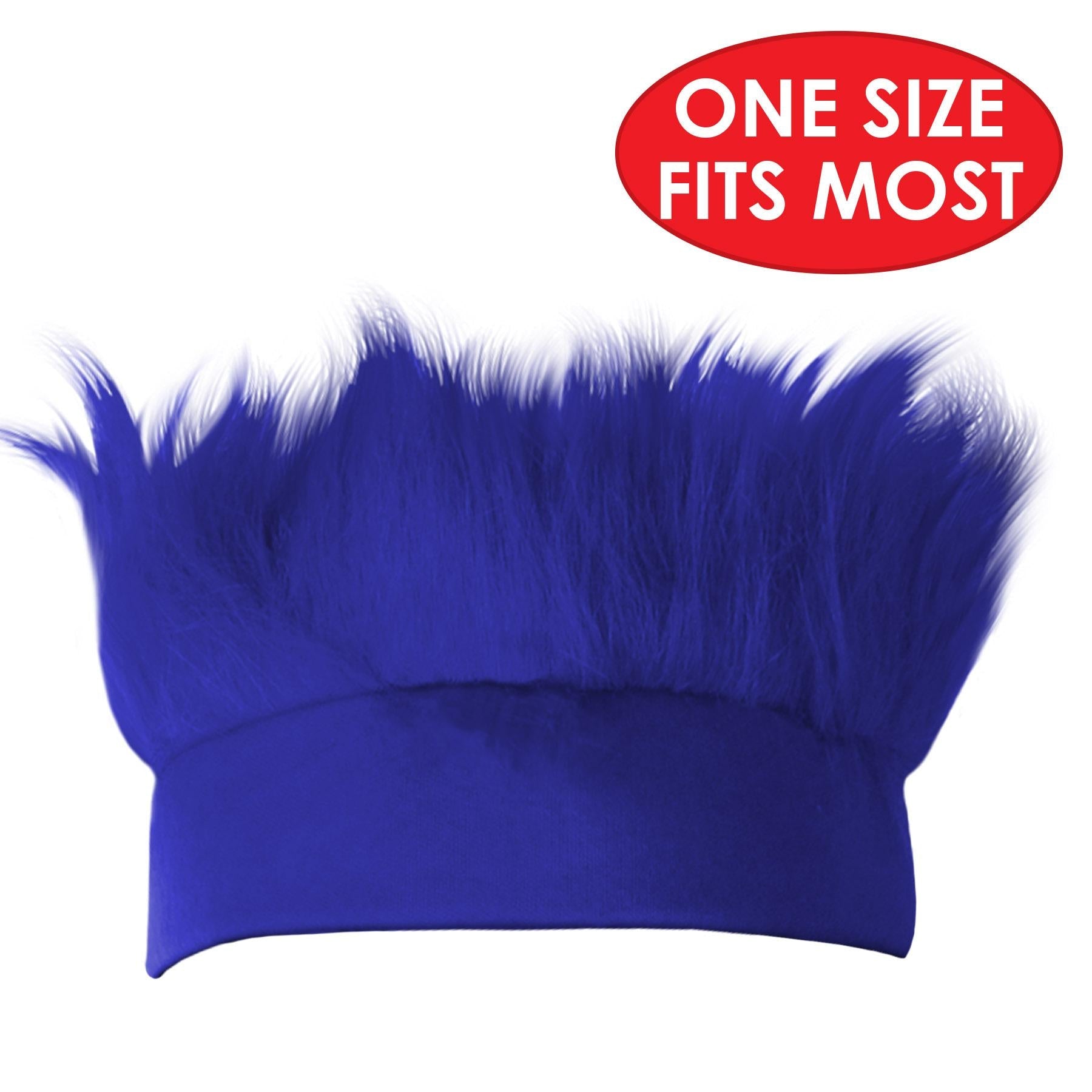 12 Pack Beistle Hairy Party Headbands - Blue Fun Costume Accessories for Halloween, Cosplay, Themed Parties & Dress-Up Events