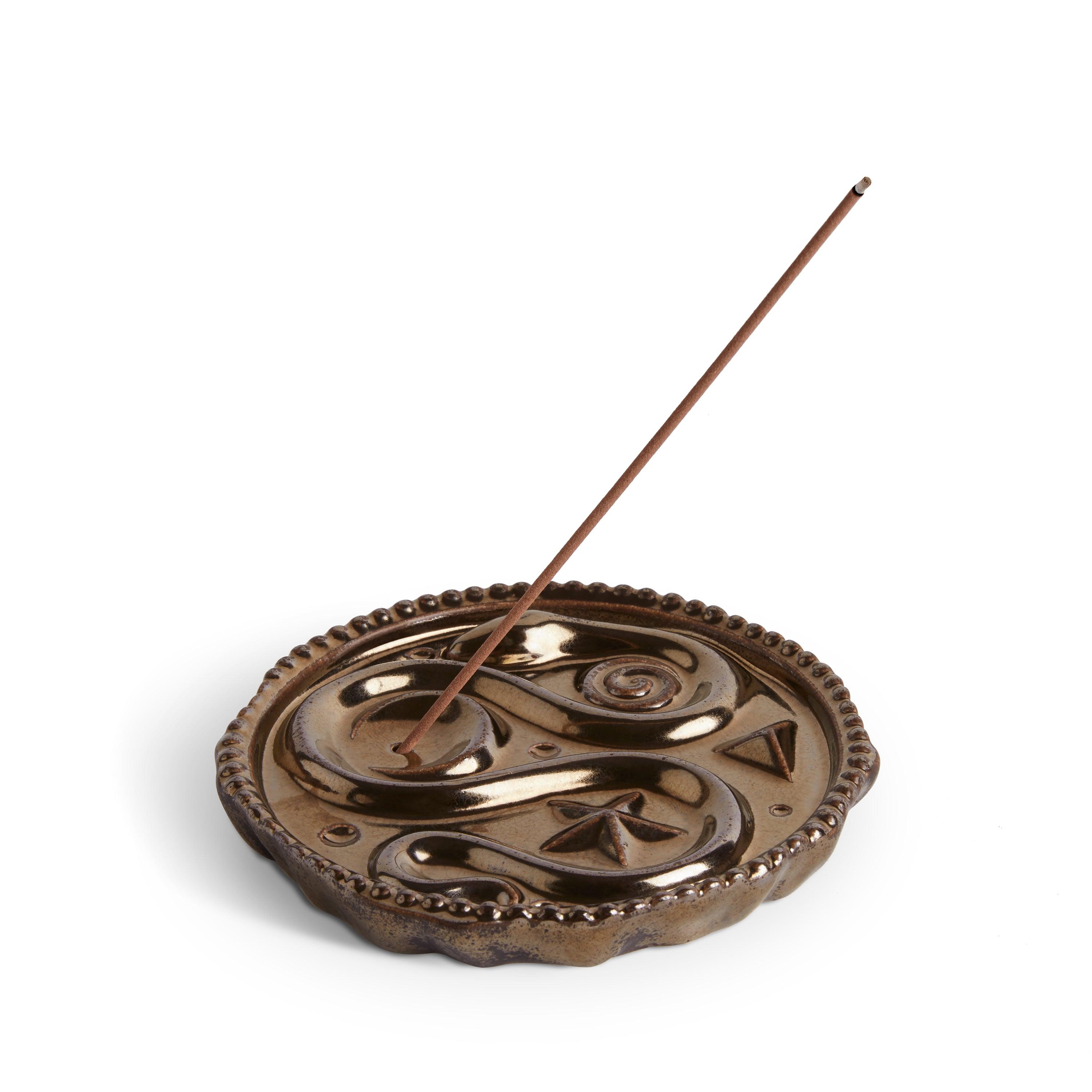 Pantheon Coin Incense Holder - Elegant Metal Incense Burner for Aromatherapy, Meditation & Home Decor | Perfect for Yoga, Relaxation & Spiritual Rituals