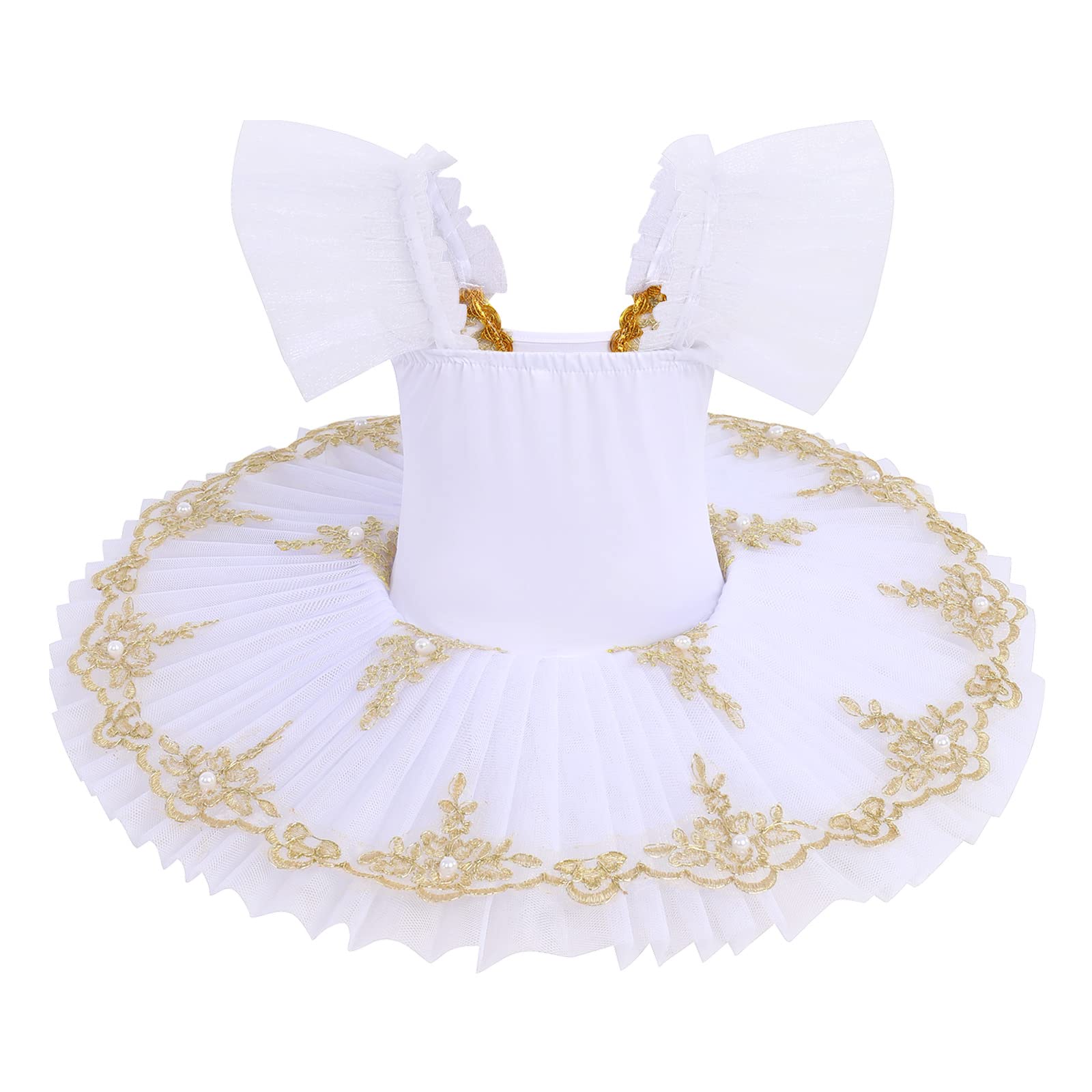 Swan Lake Ballet Leotard with Tutu Skirt - Girls Ballet Dance Costume for Performance, Recital & Competition - Princess Ballerina Outfit for Toddler & Kids