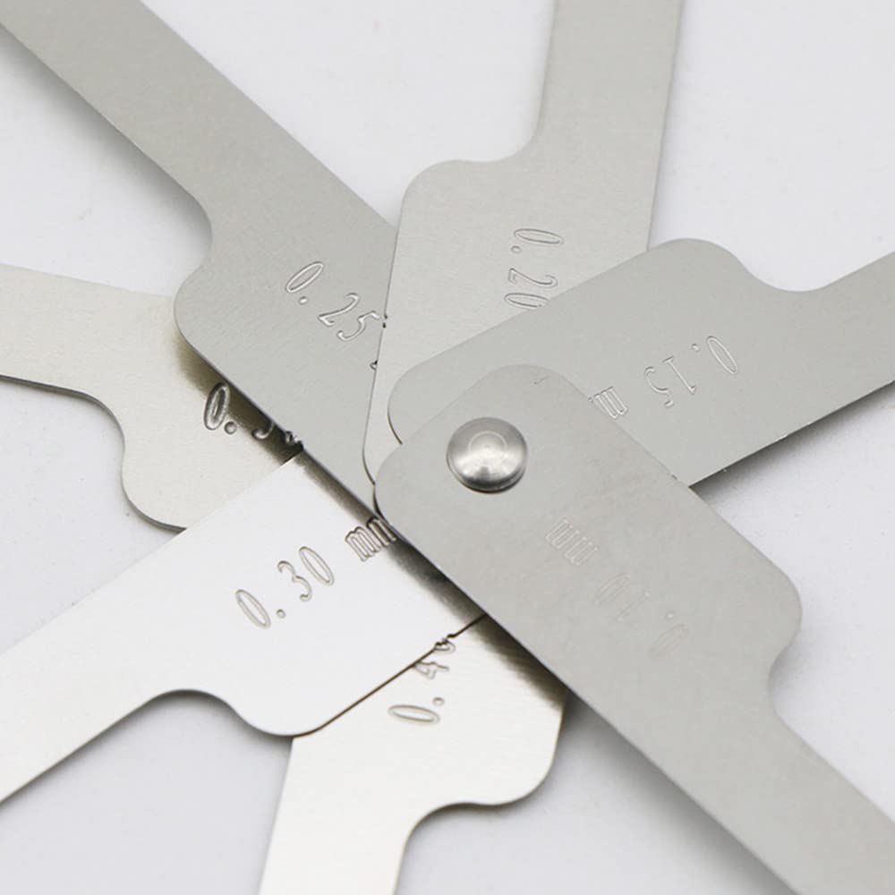 Professional Dental IPR Gauge Ruler 0.1-0.5mm - Stainless Steel Orthodontic Interproximal Enamel Reduction Tool for Precise Tooth Gap Measurement | Perfect for Dentists & Orthodontic Clinics