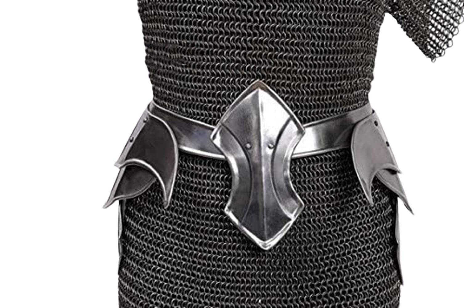 NauticalMart Women's LARP Armor - Fantasy Warrior Princess Steel Armor Set with Skirt | Medieval Cosplay, Renaissance Faire, Halloween Costume & Role Playing Game (RPG) Gear