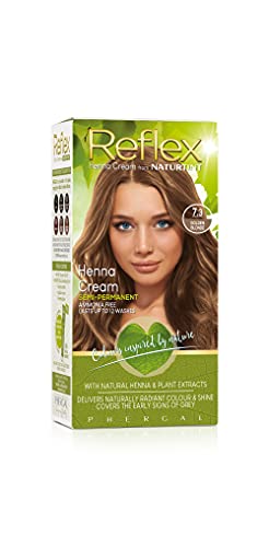 Naturtint Reflex Semi-Permanent Hair Color - 7.3 Golden Blonde, 115ml | Ammonia-Free, Vegan Hair Dye for Natural-Looking Highlights at Home