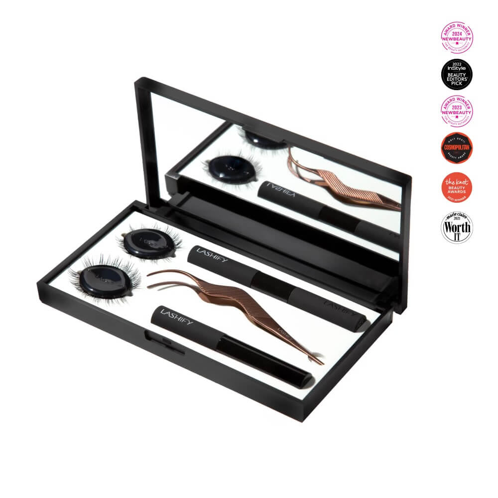 Lashify Control Kit - Patented DIY Eyelash Extension System for Natural & Glamorous Looks at Home or Salon