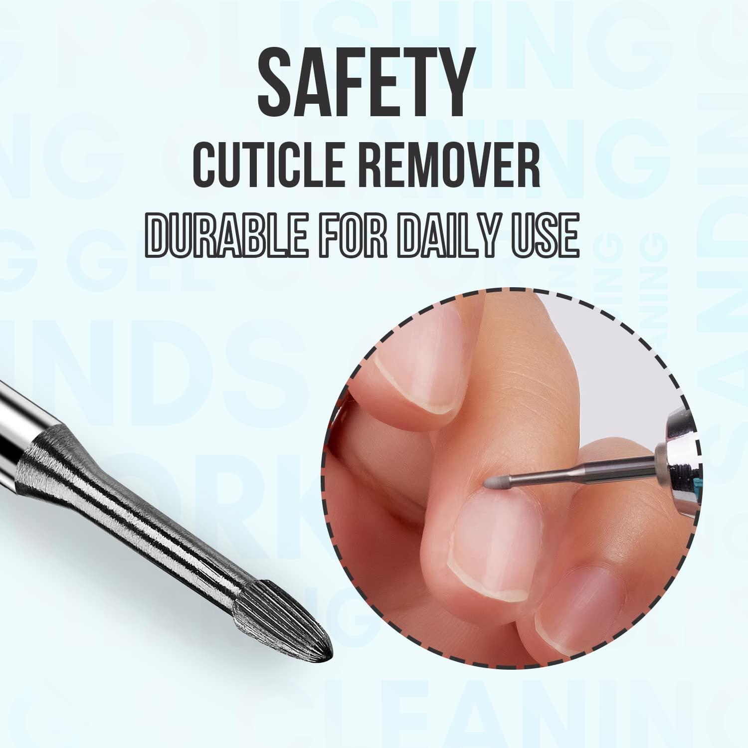 Makartt Professional Nail Drill Handpiece for Up200 Machine Kit - Includes Safety Nail Drill Bits & Cuticle Remover Tools - Perfect for Salon, Home Manicure & Pedicure Care