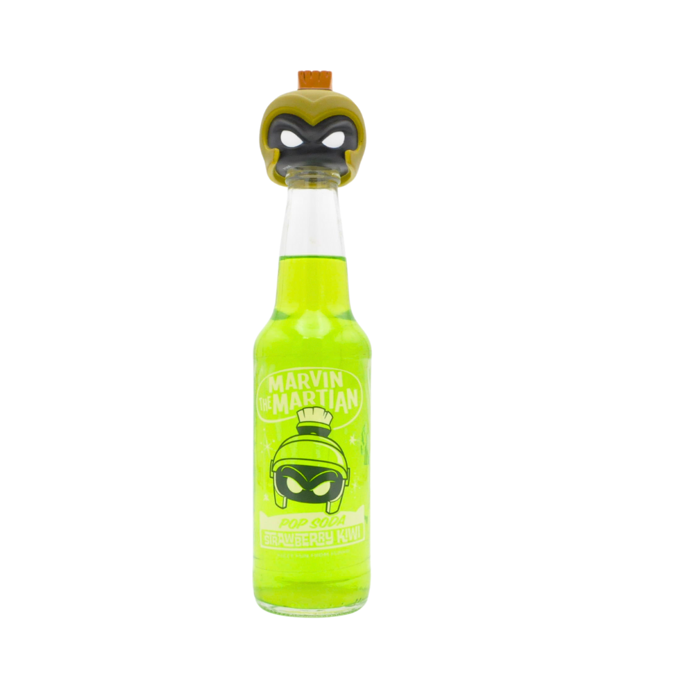 Marvin the Martian Soda - 2017 SDCC Exclusive Strawberry Kiwi Flavor (Unopened Collectible) - Perfect for Comic Con Fans & Pop Culture Collectors