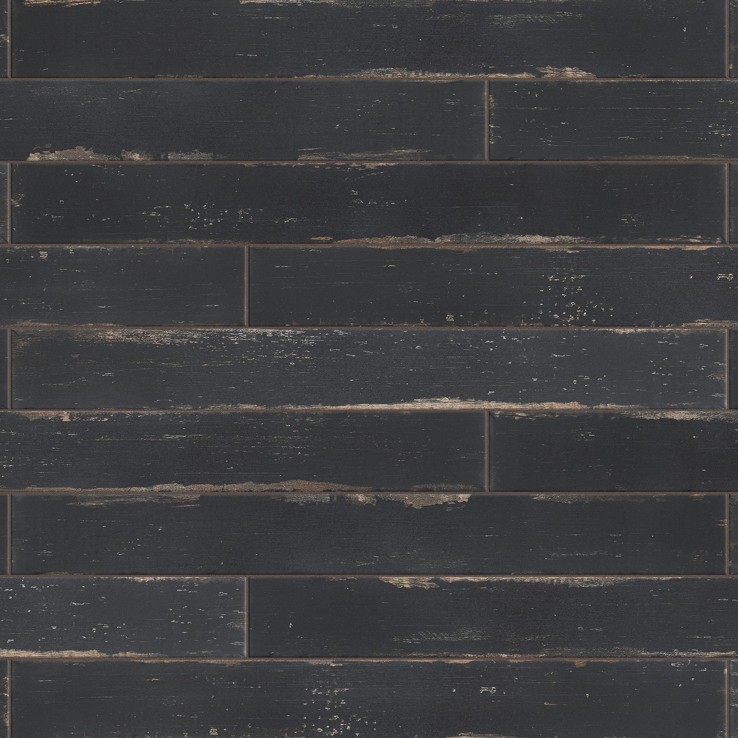 Merola Tile Retro Nero 2-3/4
