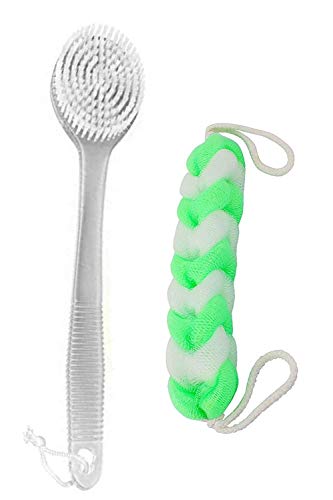 Bath Brush With Bathing Sponge
