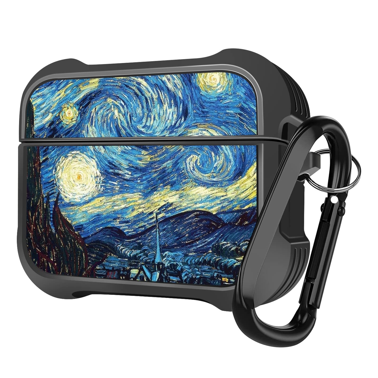 AirPods Pro 2nd Gen & AirPods Pro Protective Case - Starry Night Pattern Soft TPU Shockproof Cover - Perfect for Travel, Work & Daily Use