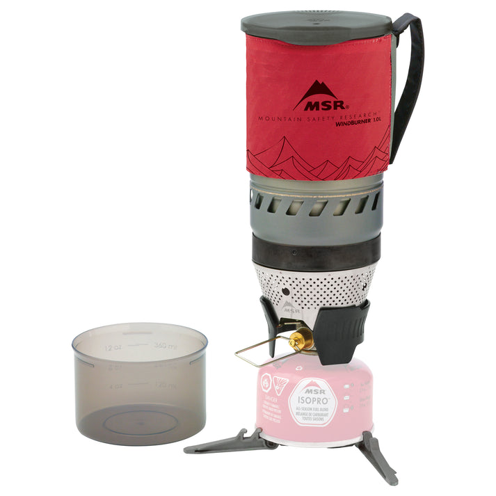 MSR WindBurner 1.0L Personal Camping Stove System - Compact Backpacking Stove for Hiking, Travel & Outdoor Cooking