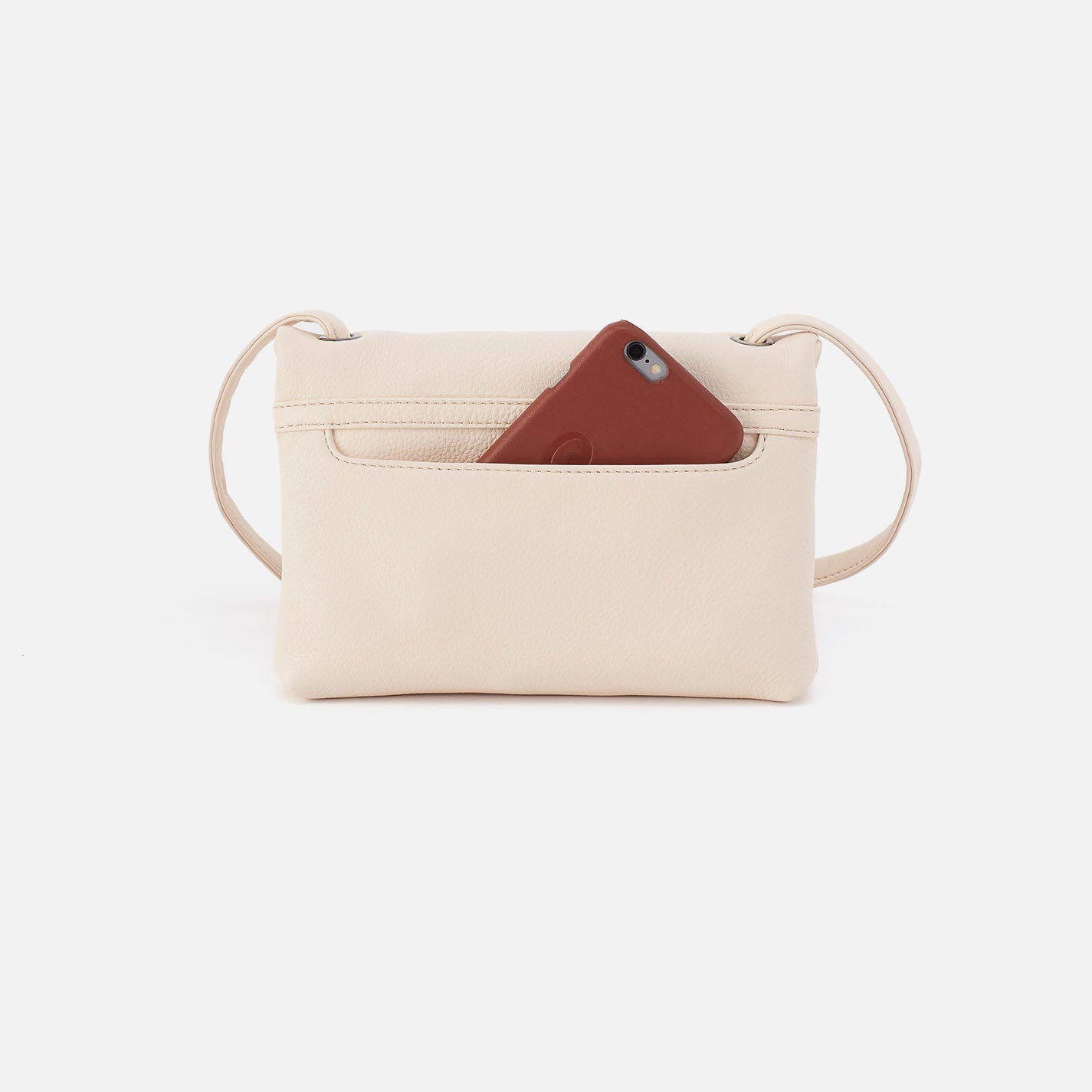 Grant Small Crossbody Bag in Pebbled Leather - Cream | Stylish & Durable Women's Handbag for Everyday Use, Travel & Casual Outings