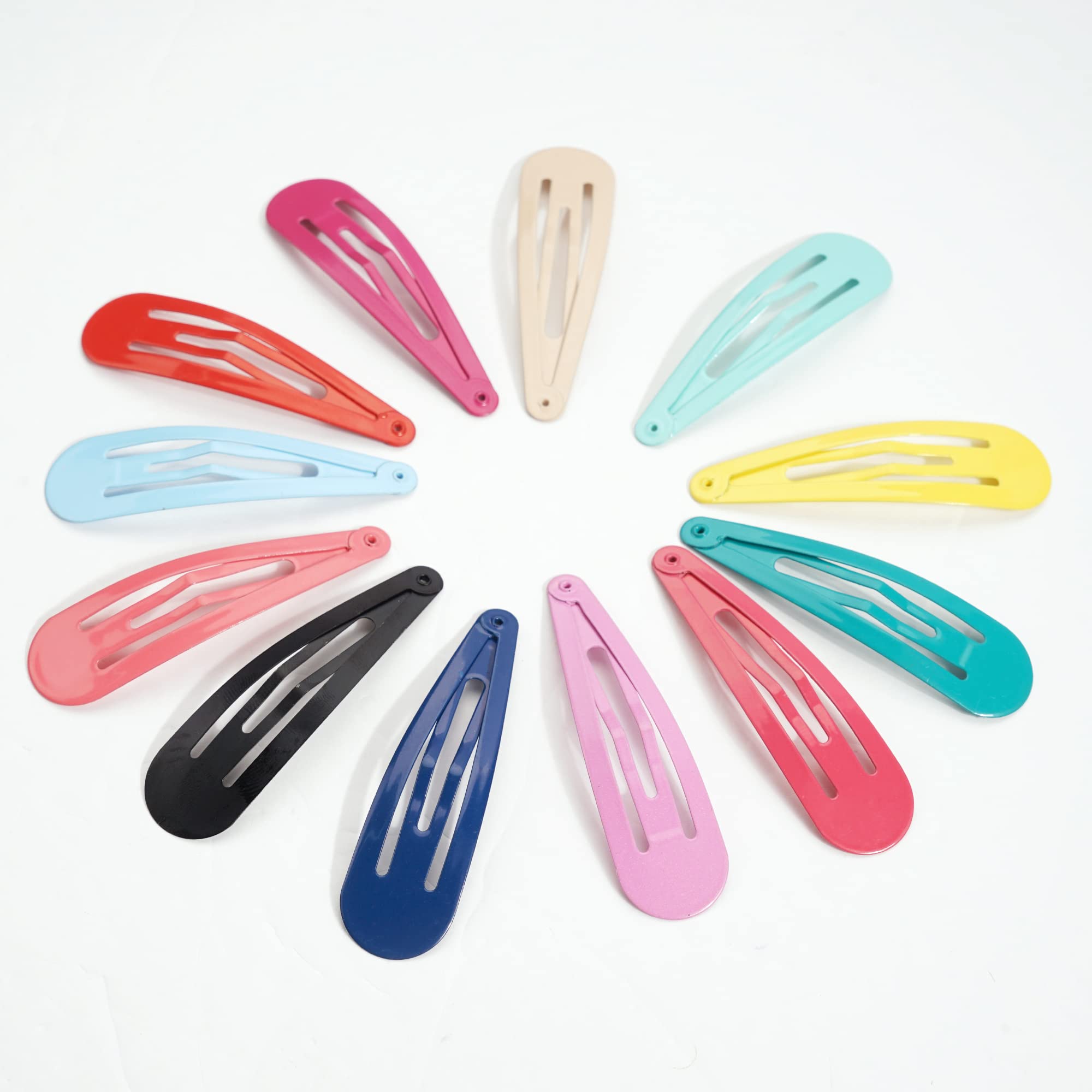 40 Pcs 2.75 Inch Metal Snap Hair Clips for Women Girls Kids Teens - Cute Candy Color Hair Barrettes & Pins - Perfect for Birthday Parties, School, Daily Styling & Gifts
