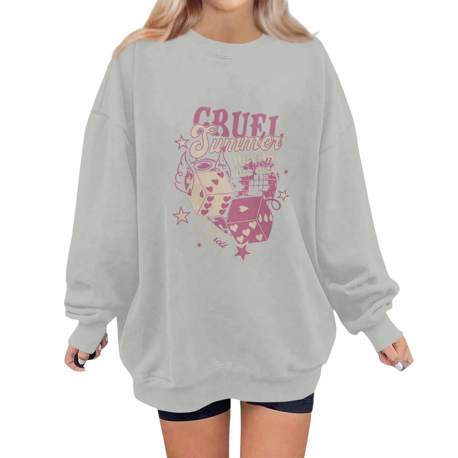 ANNAPU CRUEL SUMMER 1989 Tour Concert Sweatshirt - Loose Fit Crewneck Long Sleeve Print Hoodie for Music Festivals and Casual Wear