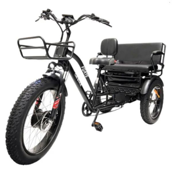 Go Bike FORTE Electric Tricycle for Adults with Rear Seat - Commuter, Grocery Shopping & Family Outings Electric Trike