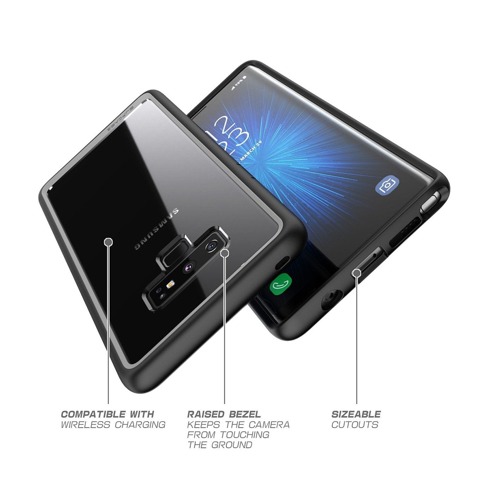Samsung Galaxy Note 9 Case - Unicorn Beetle Style Slim Clear Protective Cover with Shock Absorption | Perfect for Work, Travel & Everyday Use