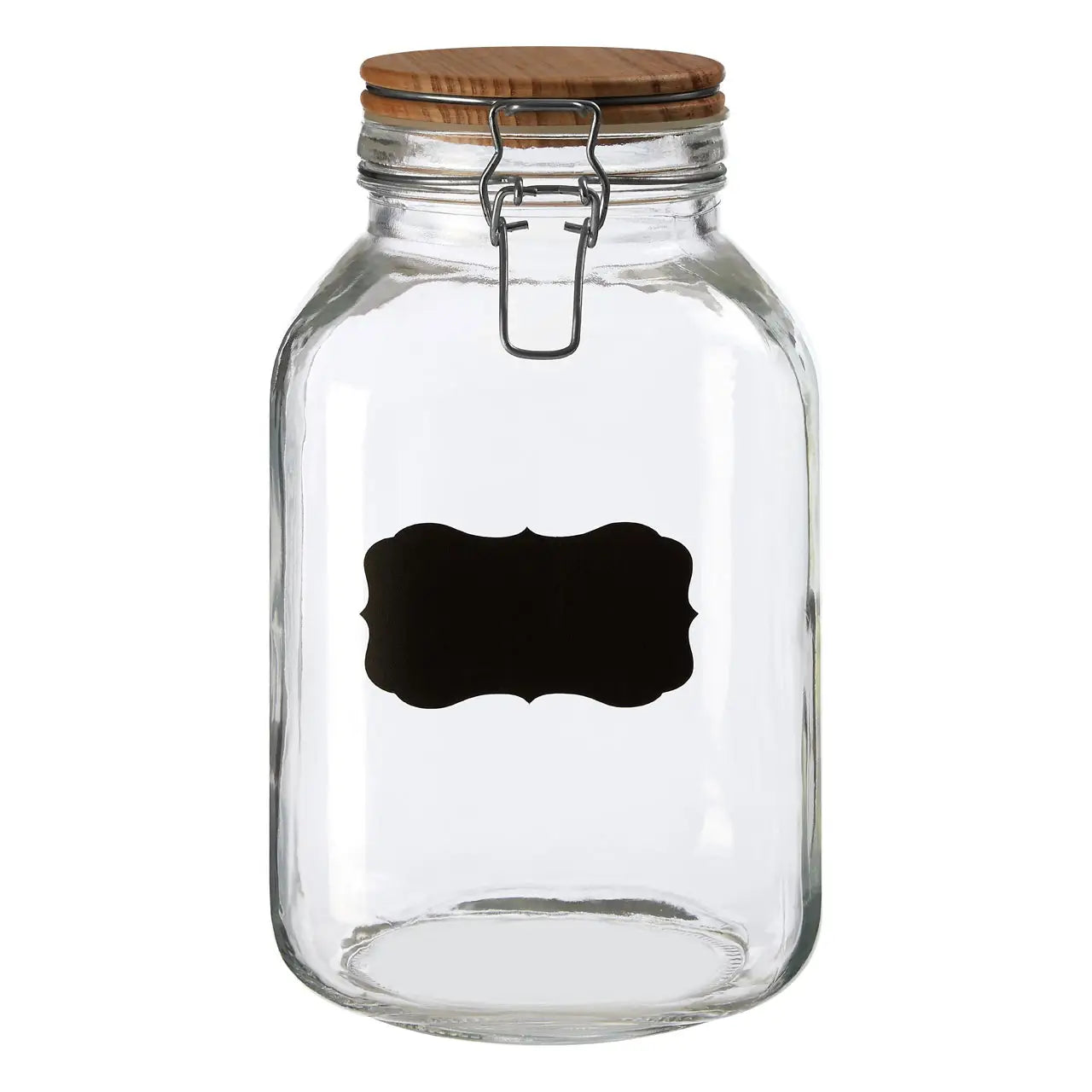 Chalkboard Label Storage Jar with Lid - Airtight Kitchen Canister for Flour, Sugar, Coffee & Spices - Perfect for Pantry Organization & Home Decor