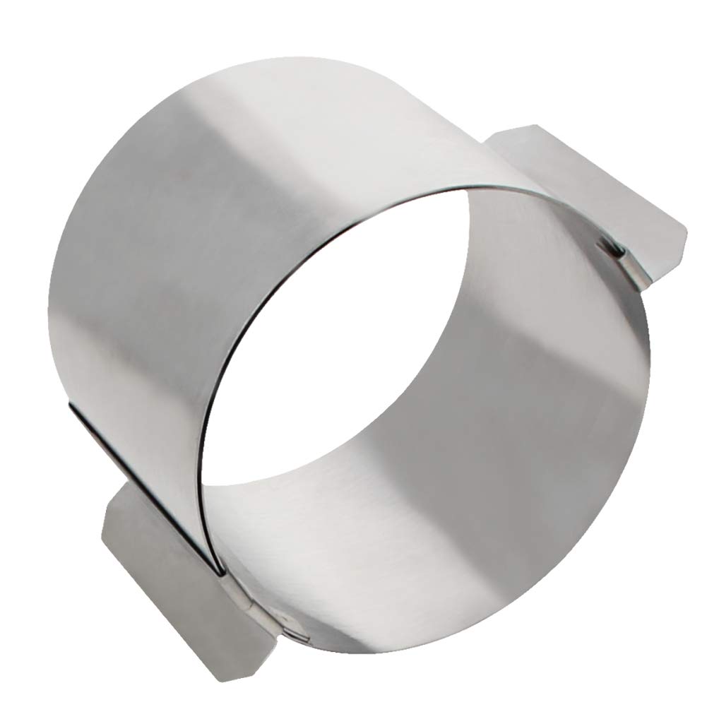 Bettomshin Stainless Steel Adjustable Cake Mould (2.36-4 Inch) - Durable Baking Ring for Mousse, Cheesecake & Layer Cakes | Perfect for Home Bakers & Professional Decorating