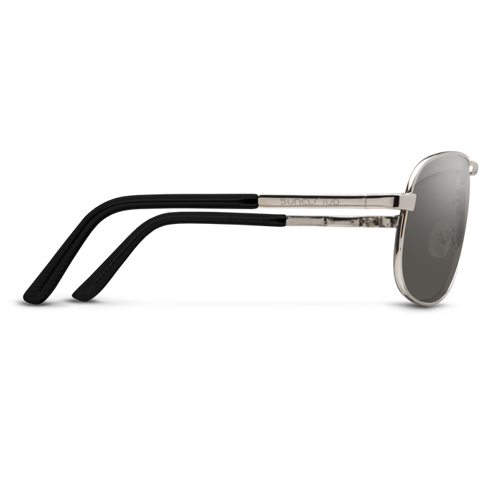 Aviator Sunglasses Silver Frame with Polarized Gray Lens - UV Protection for Driving, Outdoor Sports & Fashion
