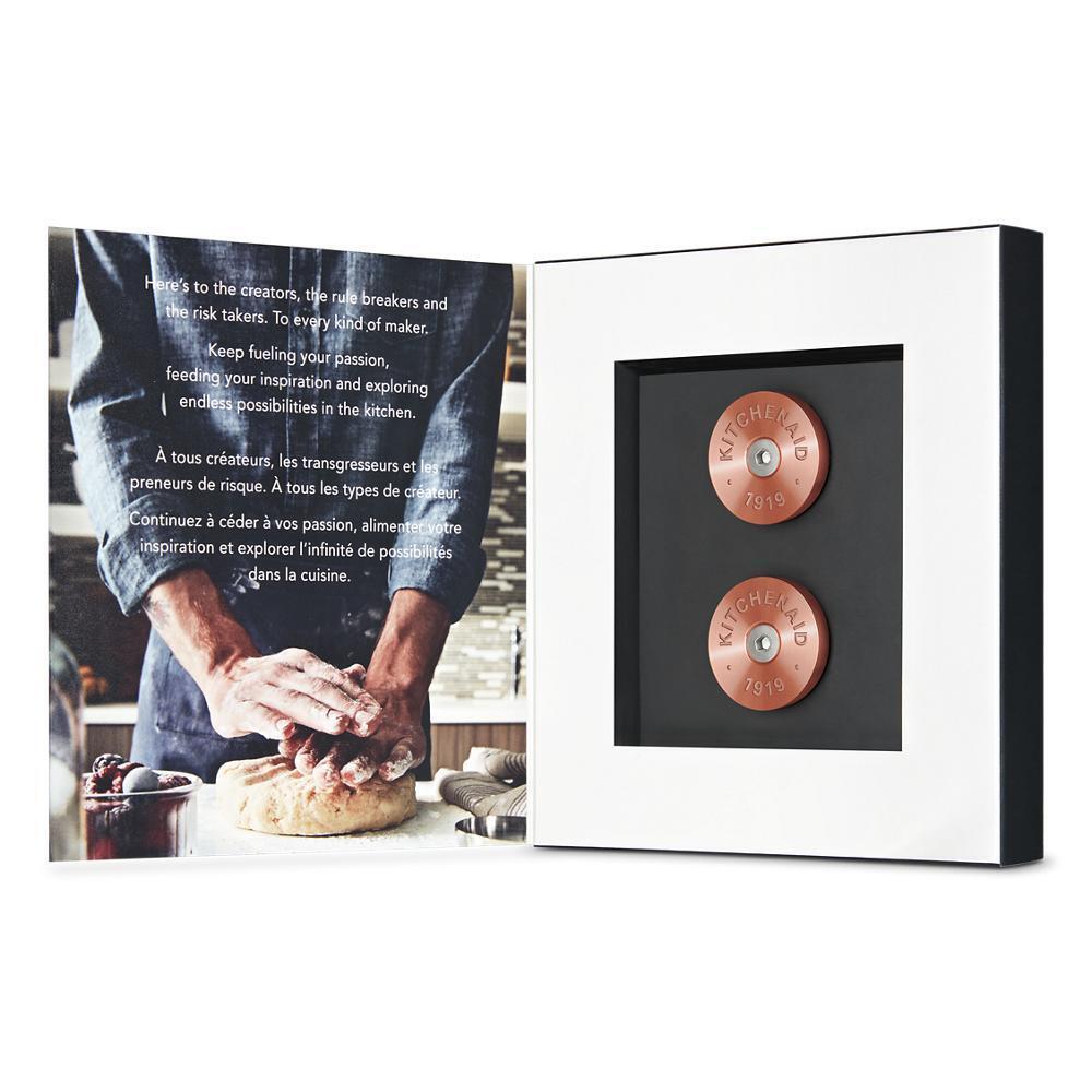 KitchenAid® Commercial Style Range Handle Medallion Kit - Amana W11368841CF Replacement Part for Stove & Oven Repair | Perfect for Kitchen Remodeling & Appliance Maintenance